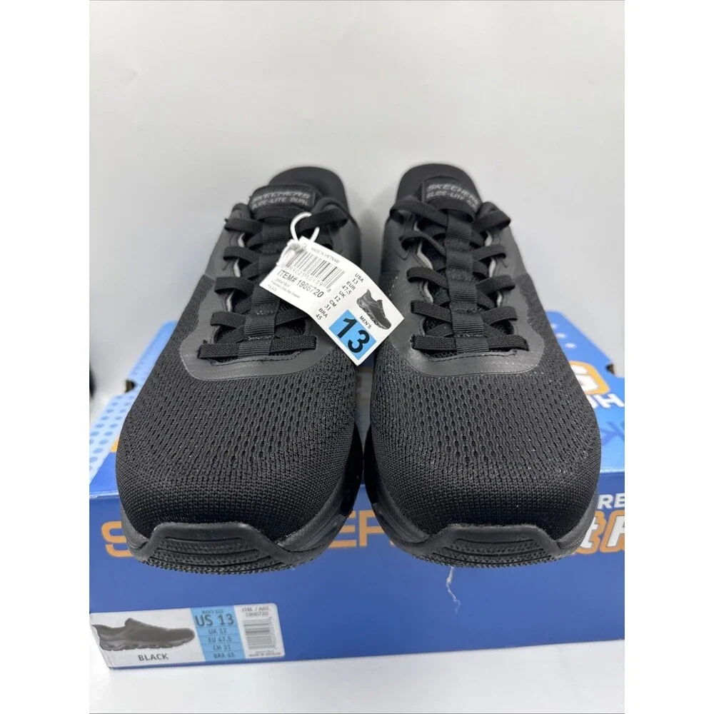 Skechers Men's Hands Free Swift Fit Slip On Memory Foam Shoes - Size 13 Black